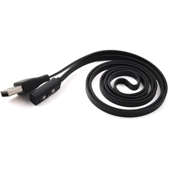 Unbranded Charger for Pebble 2, Pebble Time Round, Replacement Charging Cable Cord Charger for Smart Watch (Black)