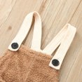 thumbnail image 5 of EnJoCho Girls Furry Jumpsuit Pants Toddler Kids Baby Girl Boys Solid Flannel Suspender Pants Overalls Warm Winter Clothes, 5 of 9
