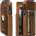 thumbnail image 2 of WL-Men's Magnetic Flip Airtag Leather Rfid Anti-Theft Leather Card Holder Wallet Purse, 2 of 7