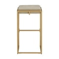 thumbnail image 2 of Weston Home Oddie Gold Finish Velvet Button Tufted Bar Stools, Beige (Set of 2), 2 of 10