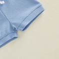 thumbnail image 7 of Mercatoo Newborn 0 3 6 12 18 Months Baby Boy Summer Clothes Solid Color 𝐑omper Short Sets Cute Casual Knit 2 Piece Infant Outfits, 7 of 7