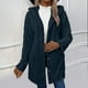 thumbnail image 5 of Chaquetas y abrigos casuales con capucha de manga larga para mujer, chaqueta cálida de invierno con capucha de manga larga, chaqueta de felpa con botones de color liso, blusa para mujer, 5 of 9