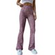 thumbnail image 2 of VISgogo Mujer Moda Flare Pantalones Largos, Vintage Estampado Cintura Alta Delgado Micro Campana Pantalones VISgogo moda, 2 of 5