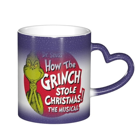 

Grinch Coffee Mugs Large Porcelain Mug Ceramic Tea Cups With Handle For Men Women Mug Gift Housewarming Wedding Gift Blue