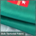 thumbnail image 4 of Green Christmas Shower Curtain,Cute Xmas Tree and Gift Box Pattern with Pop Tassels,Slub Textured Fabric Bathroom Curtain,Water Repellent,72"×72", 4 of 6
