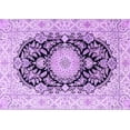 thumbnail image 1 of Ahgly Company Indoor Rectangle Medallion Purple Traditional Area Rugs, 5' x 7', 1 of 4