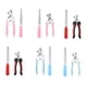 thumbnail image 2 of Methold 2 unids/set tijeras de uñas para mascotas para principiantes para una limpieza conveniente pinzas de uñas de acero inoxidable rosa Type3 NO3, 2 of 6