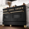 thumbnail image 2 of ZLINE 60 In. Autograph Edition Dual Fuel Range in Black Stainless Steel with Gold Accents (RABZ-60-CB), 2 of 5