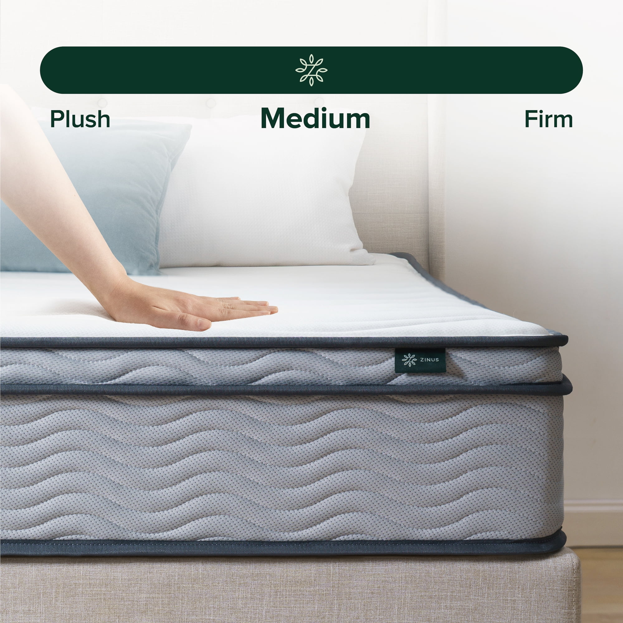 Zinus 10" Innerspring Mattress with Euro Top, Full