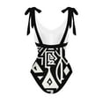 thumbnail image 3 of QHFBli Women One Piece Swimsuit with Matching Cover Ups Floral Sexy Bikini Sets Tummy Control Swimsuit with Bikini Maxi Wrap Skirt, 3 of 6