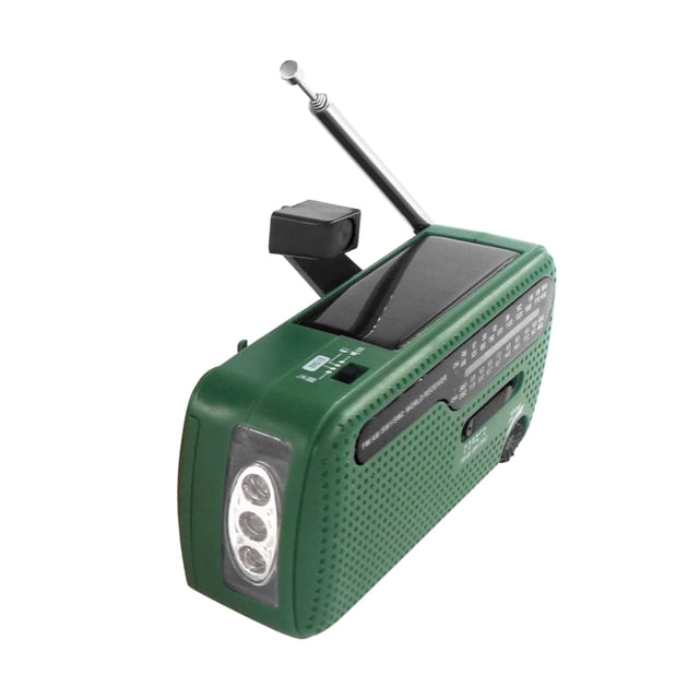 Radio de emergencia Manivela Radio solar 1200mAh Energía portátil recargable