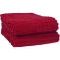 thumbnail image 2 of Royale Collection 100% Combed Terry Cotton, Highly Absorbent, Oversized, Kitchen Towel Set, 28" x 18", 2-Pack, Solid Paprika Red, 2 of 8