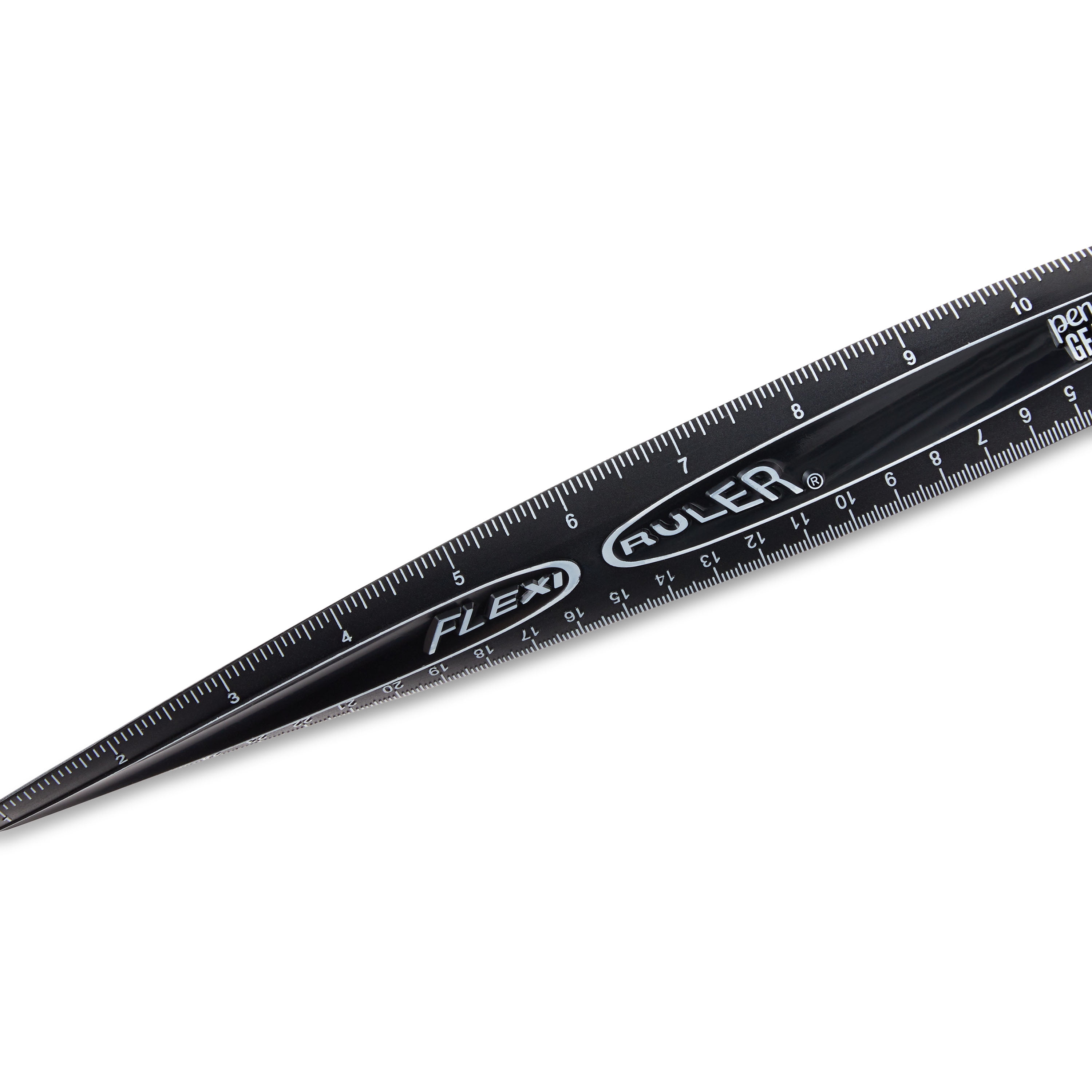 (10 pack) Pen+gear Flexible Plastic 12" Metric Ruler, For All Levels of Education, Black