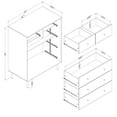 thumbnail image 2 of South Shore Dylane, Mid-century Glam Chest,  Blue, 2 of 13