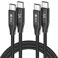 thumbnail image 1 of Cable USB C a USB C 60W Nylon Tejido Carga Rápida 2M para iP16/15 Galaxy S25/A05 Xiaomi Pocoswitch, 1 of 8