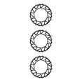 thumbnail image 2 of Youkk Alloy Crank set - Durable Precise Fit Smooth Operation - Guaranteed Compatibility Bicycles Crank 48T  black 3Set, 2 of 6