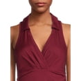 thumbnail image 4 of No Boundaries Juniors Surplice Sleeveless Polo Shirt, 4 of 5