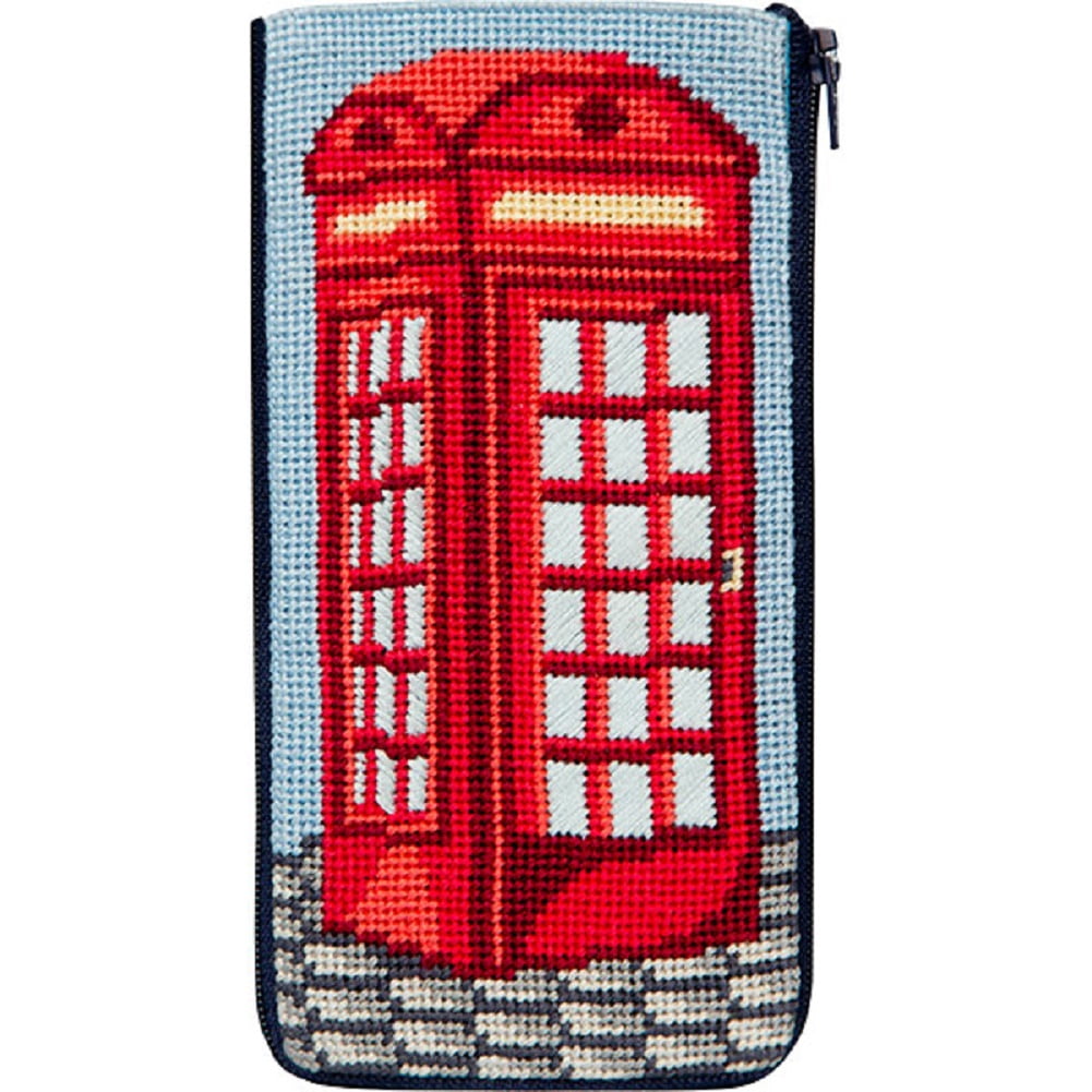 Stitch & Zip Needlepoint Eyeglass Case Kit - SZ485 English Phone Book