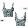 thumbnail image 6 of Rateoe Farm Animals 1 Print Womens' Sports Bras Scoop Neck Sports Vest- Padded U Back Seamless High Impact Support, 6 of 7