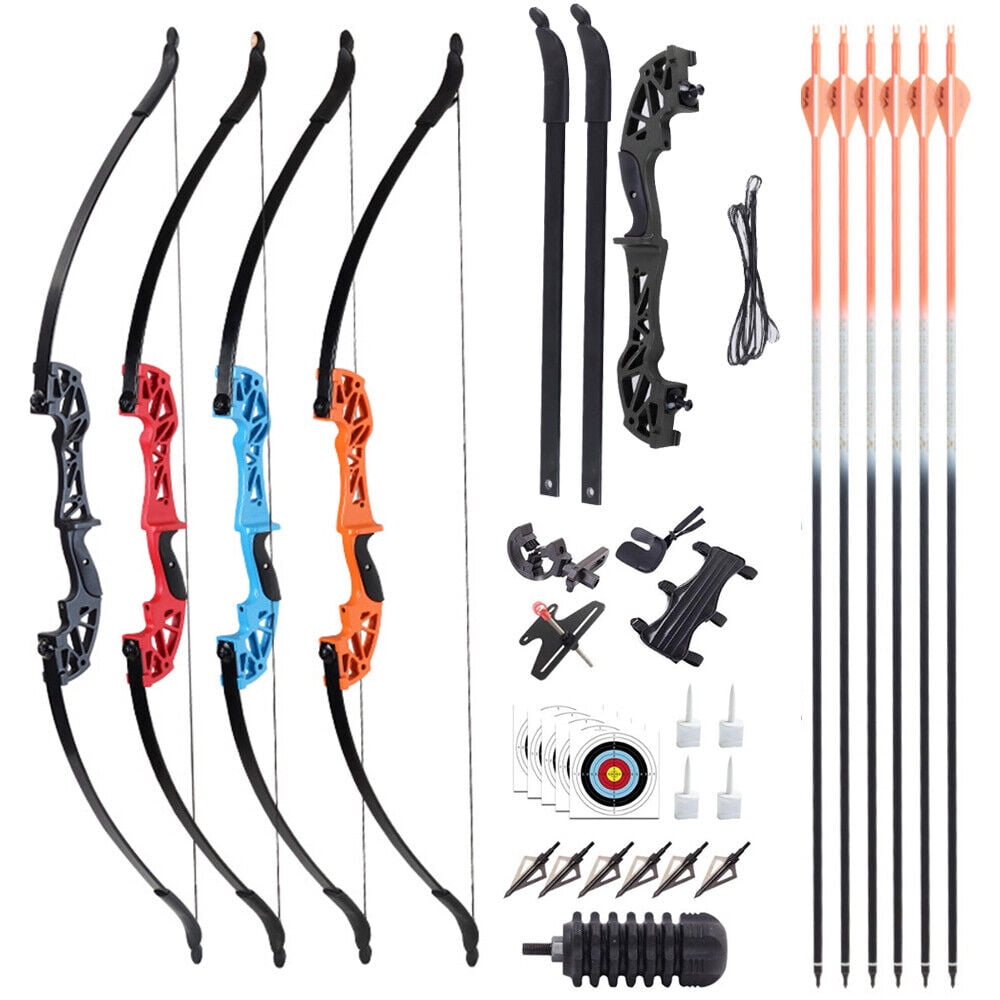 CocoBaby 40LBS Takedown Recurve Bow and Arrows Set 53" Right Handed Shooting Practice Kit