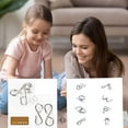 thumbnail image 4 of 16 PCS Metal Puzzles,Metal Wire Puzzle 3D Puzzles Brain Teaser Classic Intellectual Game Magic Toy, 4 of 5