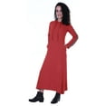 thumbnail image 5 of Moomaya Womens Long Sleeve Pullover Hoodie Maxi Dress Pockets Casual Long Dresses, 5 of 7