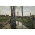 thumbnail image 3 of Jules Breton 14x11 Black Modern Framed Museum Art Print Titled - Landschaft Bei Courrieres (1860), 3 of 5