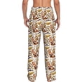 thumbnail image 3 of Picia Western Cowboy Mens Soft Woven Cotton Elastic Waistband Sleep Pajama Pant Lounge Sleep Pant With Pockets And Drawstring-Small, 3 of 9