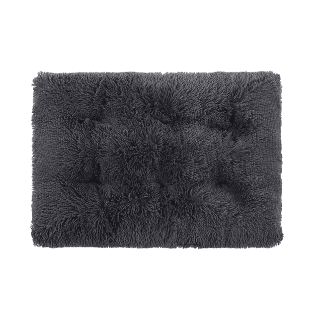 Tapete Cama para Mascota Mediana Comoda Suave, gris oscuro