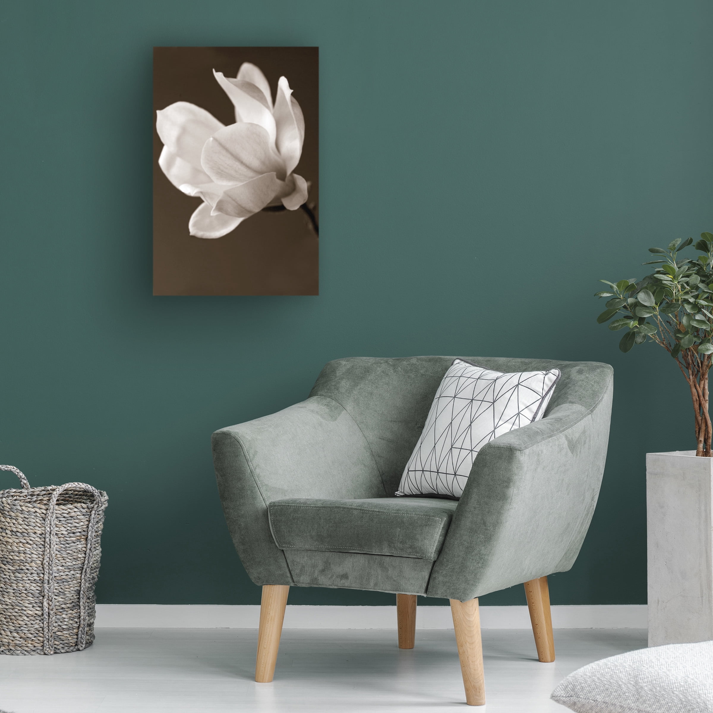 Symposium Design 'Sepia Magnolia' Canvas Art