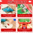 thumbnail image 2 of Kids Desktop Soccer Game Machine with Moving Goalkeeper, Scoreboard & Sounds – Interactive Football Toy for Boys & Girls Ages 3+（RED）, 2 of 9
