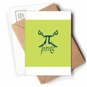 Mathematical Science Pirate Pi Postcards Envelopes Blank Note Cards Mailing