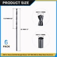 thumbnail image 2 of Uxcell 3/64" Drill Bit, Jobber Straight Shank M35 Cobalt 5% High-Speed Steel 135° Nitriding Black for Stainless Steel Hard Metal - 6 Pack, 2 of 7