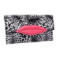 thumbnail image 2 of 2Chique Boutique Women's Kiss Mark Black Clutch, 2 of 2