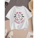 thumbnail image 1 of Girls' "in My Spooky era" Halloween T-Shirt - Bright Yellow Short Sleeve Top with Pink Lettering, Bats & Ghosts Print - Soft Round Neck Summer Casual Playwear for Themed Parties & e, 1 of 6