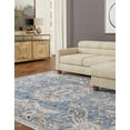 thumbnail image 4 of Rugs.com Eco Traditional Collection Rug – 10' x 13' Harbor Blue Medium Rug Perfect For Living Rooms, Large Dining Rooms, Open Floorplans, 4 of 9