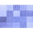 thumbnail image 1 of Ahgly Company Indoor Rectangle Checkered Blue Modern Area Rugs, 2' x 3', 1 of 4