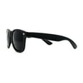 thumbnail image 3 of Classic Iconic Hipster Horn Rim Sunglasses Matte Black Shiny Arm, 3 of 4