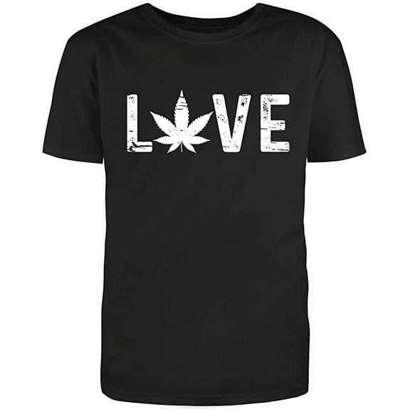 RedBarn Unisex Black Half Sleeve Cotton Love Graphic Funny T Shirt
