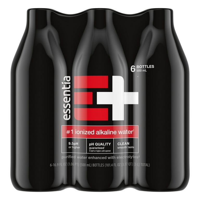 Essentia Water 6-Pack 16.9 Oz Ionized Alkaline Water pH 9.5 or
