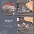 thumbnail image 5 of Platos de vidrio transparente para el hogar, juego de platos pequeños para aperitivos, platillos de té resistentes al calor, vajilla de mesa (3,54 pulgadas), 2 uds., 5 of 5