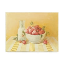 Trademark Fine Art 'Strawberries Painting' Canvas Art by Danhui Nai