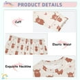 thumbnail image 2 of Boys Pajamas Girls Pajama Loving Highland Cattle Cute Comfortable Cotton Two-piece Pajama Set, 2 of 7
