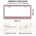 thumbnail image 2 of Coolnut Leopard License Plate Frames 2 Packs,License Plate Covers,Universal Aluminum Tag Frame for Front and Rear Car Tags234 Home Decor, 2 of 7