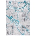 thumbnail image 2 of SAFAVIEH Amelia Pemala Abstract Area Rug, Gray/Aqua, 4'5" x 6'5", 2 of 13