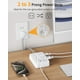 thumbnail image 2 of Adaptador Power Strip DEPOW de 2 a 3 clavijas, 6 enchufes, 4 USB, 2 of 8