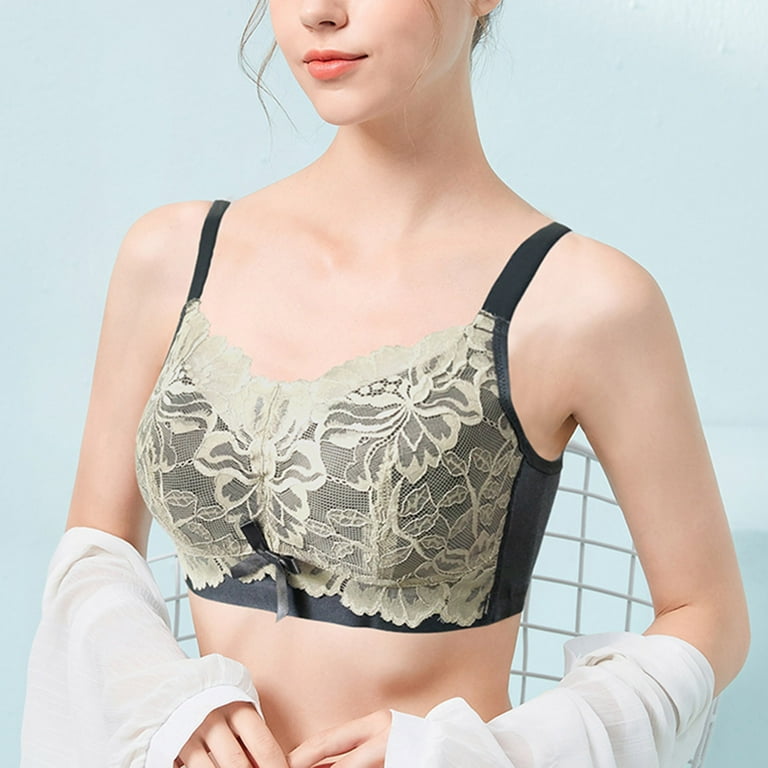 gvdentm Lace Bralettes For Women Women's Seamless Pullover Bra With Built-in  Cups 