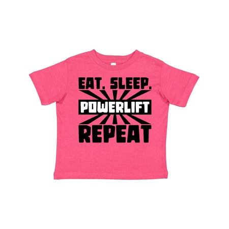 

Inktastic Eat Sleep Power Lift Repeat Gift Toddler Boy or Toddler Girl T-Shirt
