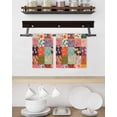 thumbnail image 3 of Spring Floral Kitchen Dish Towels for Drying Dishes Set of 2, Colorful Summer Botanical Vintage Plaid Waffle Weave Microfiber Hand Tea Bathroom Towels Quick Dry & Absorbent Towel 15.7x23.6, 3 of 7