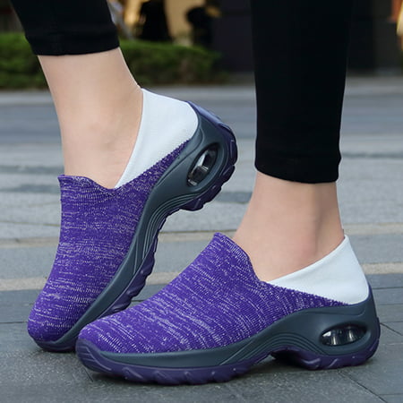 

Women Wedge Air Cushion Casual Shoes Sports Shoes Thick Sole Wedge Shoes Lazy Slippers Fashion Soft Sole Casual Shoes